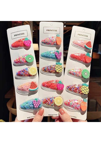 Küçük Kız Çocukları Için Sevimli Meyve Tokaları Renkli Simli Bebek Tokaları Saç Aksesuarları (Yurt Dışından) fiyatları