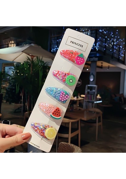 Küçük Kız Çocukları Için Sevimli Meyve Tokaları Renkli Simli Bebek Tokaları Saç Aksesuarları (Yurt Dışından) indirimleri