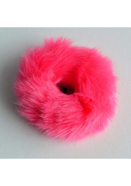 Gül Tarzı Inrush 6 Renkli Kız Kadın Sevimli Elastik Saç Bantları Yapay Kürk Lastik Halka Kauçuk Lastikli Kürk Bağ Aksesuarları Tüylü Saç Bandı WIRCA27 (Yurt Dışından)