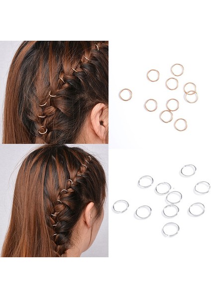 Şık Boncuklu Saç Halkaları Saç Takıları Örgüler Aksesuarları Saç Hoop Karışık Renkler (Yurt Dışından) fiyatları