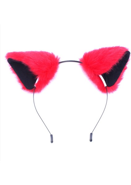 Siyah ve Pembe Tarzı Halloween Kızın Sevimli Kedi Tilki Kulakları Uzun Kürk Bandı Anime Kostümü - E-Ticaret (Yurt Dışından) indirimleri