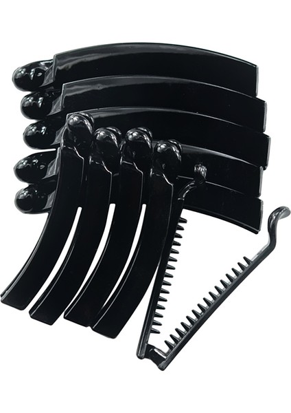 Siyah Stil 10 Adet 10CM 8cm Kore Kare Muz Saç Tokası Kendin Yap Saç Aksesuarları (Yurt Dışından)