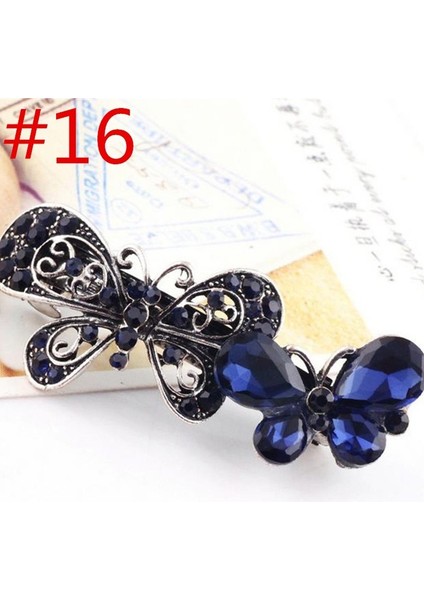 No.33 Boyutu Kadın Kızlar Için Retro Rhinestone Kristal Bahar Saç Tokaları Atkı Saç Tokası - Türkiye E-Ticaret (Yurt Dışından) indirimleri