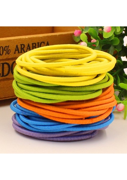 Sarı Stil Kalın Uçlu Sonsuz Dolaşmayan Saç Lastikleri Tokaları Bantları (Yurt Dışından) fırsatları