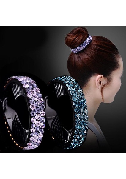 Mor Tarzı B Tarzı Awaytr Yeni Köfte Saç Aksesuarları Kadın Saç Tokaları Taçlar Taşlı Çiçek Toka Kuş Yuvası Çiçekli Twist Renkler (Yurt Dışından) fiyatları