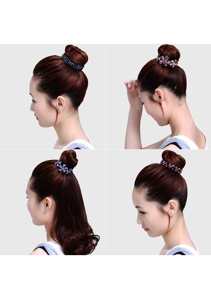 Mor Tarzı B Tarzı Awaytr Yeni Köfte Saç Aksesuarları Kadın Saç Tokaları Taçlar Taşlı Çiçek Toka Kuş Yuvası Çiçekli Twist Renkler (Yurt Dışından) modelleri