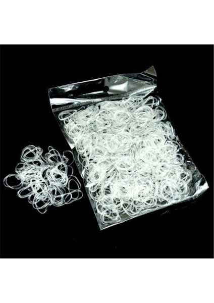 Şeffaf Stil Kadınlar ve Kızlar Için Şeffaf Saç Lastiği Lastik Bant Saç Toplama Tutucu Saç Stil Aracı (Yurt Dışından)