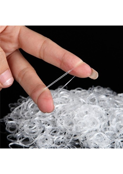 Şeffaf Stil Kadınlar ve Kızlar Için Şeffaf Saç Lastiği Lastik Bant Saç Toplama Tutucu Saç Stil Aracı (Yurt Dışından) fırsatları