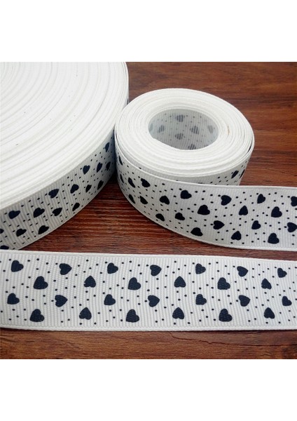 Mor Tarzı 5 Yard 1'' Kalp Şekilli Baskılı Grosgrain Kurdele Saç Kurdelesi Mg (Yurt Dışından) modelleri