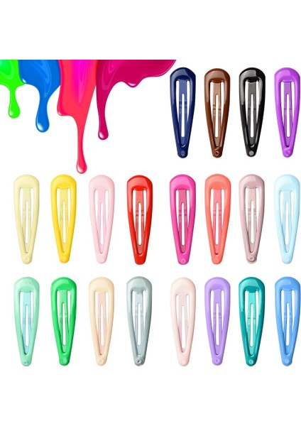 Style2 20PCS Kutu Yok Metal Tokalar Parlak Saç Tokaları Çocuklar Saç Aksesuarları Kızlar Saç Klipsleri (Yurt Dışından)