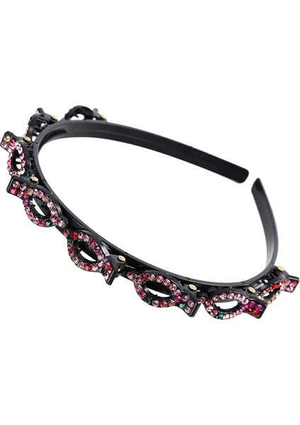 C Kaymaz Alice Saç Bandı Taşlı Taç Kadın Saç Bantları Toka Pençe Klips Çift Saç Modeli Saç Tokası Saç Aksesuarları (Yurt Dışından)