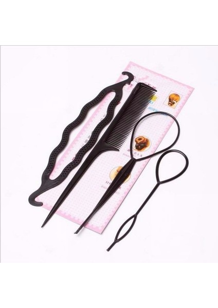 Kırmızı Stil Taşınabilir ve Kızlar Güzellik Saç Stil Araçları Örgü Twist Taraklar Saç Tava Saç Aksesuarları (Yurt Dışından) fırsatları