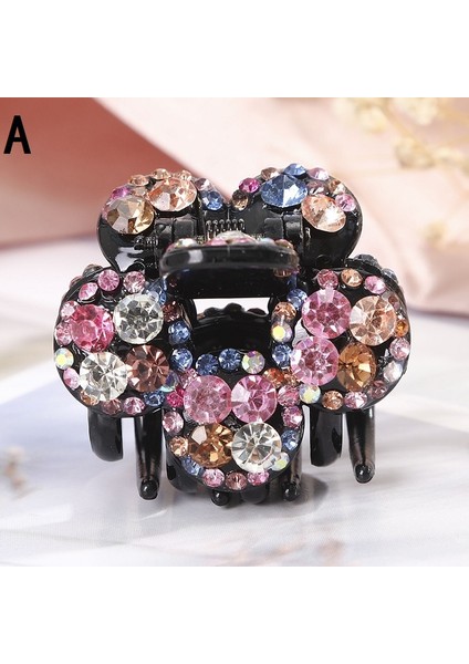 A Kadınlar Için Taşlı Çiçek Saç Tokaları - Saç Klipsleri - Saç Aksesuarları (Yurt Dışından)