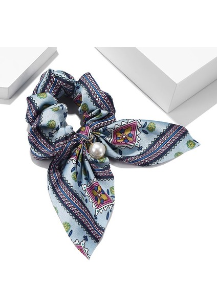 No.11 Kadın Kızlar Için Yeni Şifon Kurdele Elastik Saç Bantları Inci Tokalar Saç Aksesuarları (Yurt Dışından)