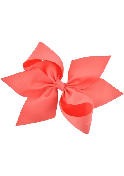 Karpuz Kırmızı Stil 10 Adet Kız Çocukları Için Büyük Saç Tokaları Butik Krep Kurdele Ile Tümigator Klips Çift Katmanlı Saç Aksesuarları (Yurt Dışından)