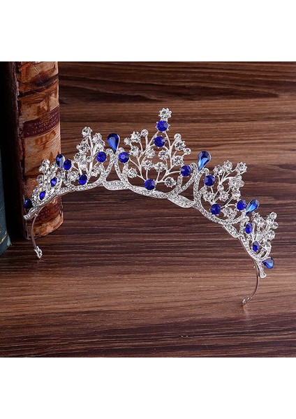 Mavi Stil Gelin Taçları Elmas Taç Tacı Düğün Gelinlik Taçları Için Düğün Saç Aksesuarları (Yurt Dışından) modelleri