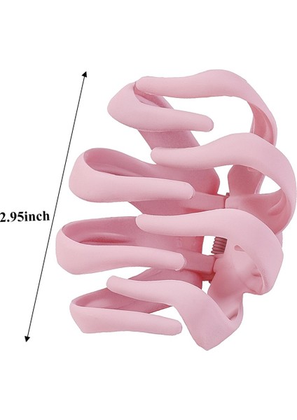Mavi Stil 7 Renkli Mat Reçine Büyük Tutma Klipsi Yetişkin Pençe Klipsi Üst Klips Kadınların Banyo Saç Klipsi Arka Beyin Tokası Moda Basit Saç Aksesuarları (Yurt Dışından) indirimleri
