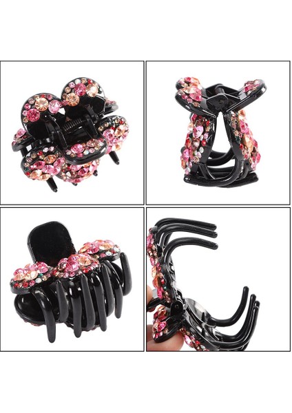 M Beden Kadınlar Için Taşlı Çiçek Saç Tokaları - Saç Klipsleri - Saç Aksesuarları (Yurt Dışından) indirimleri