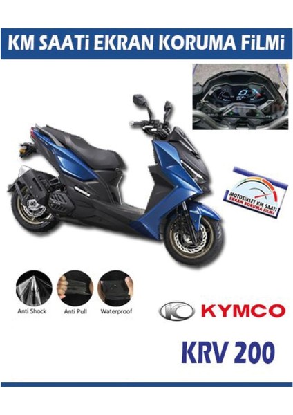 Kymco KRV200 Motosiklet Ekran Km Koruyucu