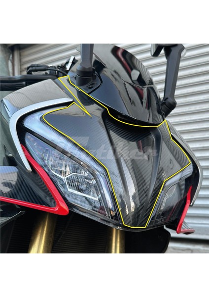 Cf Moto 450SR Far Yanı ve Ön Kafa Derin Karbon Kaplama Modeli modelleri