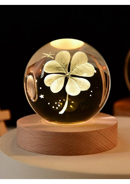 Şans Getiren Yonca Tasarımlı Işıklı Küre Gün Işığı fiyatları