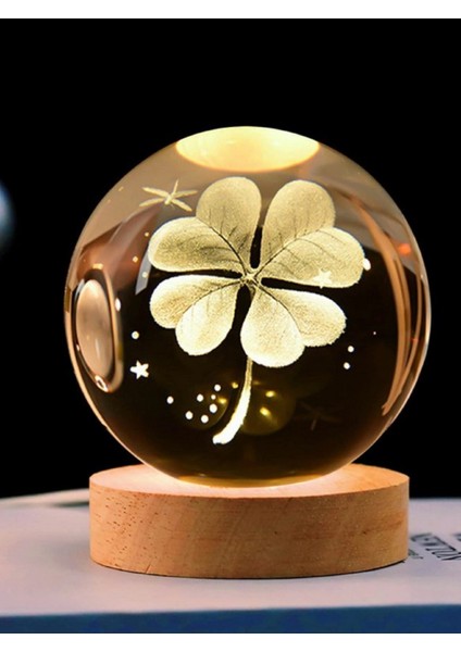 Şans Getiren Yonca Tasarımlı Işıklı Küre Gün Işığı modelleri