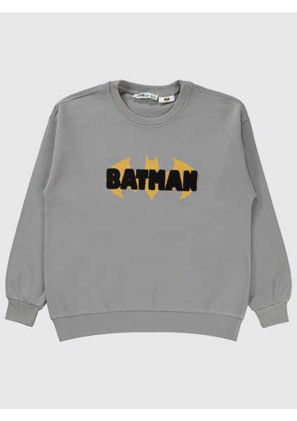 Erkek Çocuk Sweatshirt 10-13 Yaş Gri