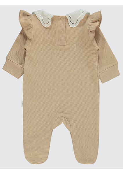 Kız Bebek Patikli Tulum 1-9 Ay Bej fiyatları