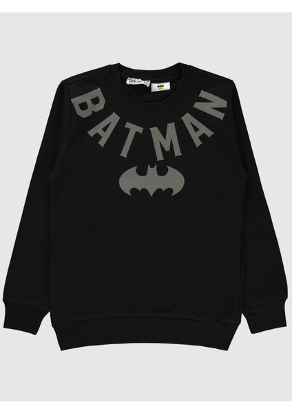 Erkek Çocuk Sweatshirt 6-9 Yaş Siyah