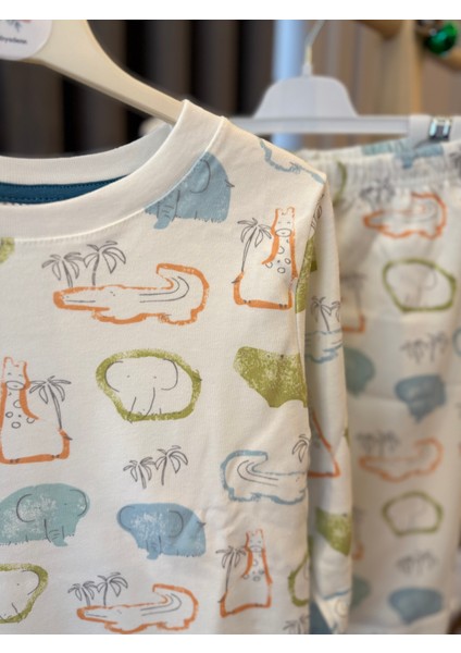 Babyaden Yeni Yıl Noel Yılbaşı Pijama Partisi Pamuklu Unisex Kız Erkek Çocuk Pijama Takımı fiyatları