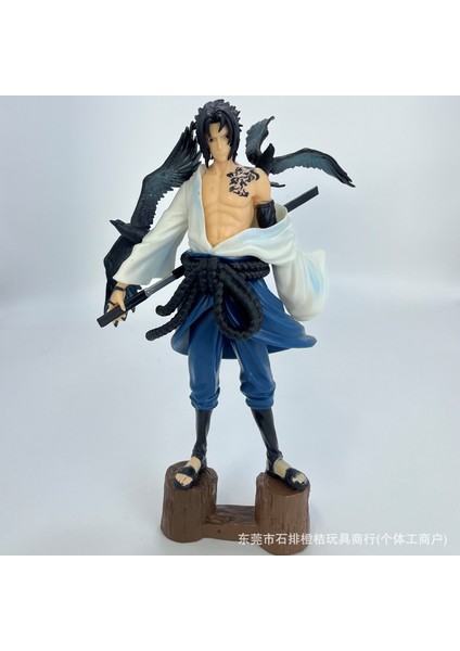 Naruto Shippuden Uchiha Sasuke Büyü Mühür Form Kuzgun Tabanlı Çift Hazırlanmış Figürler (Yurt Dışından) fiyatları
