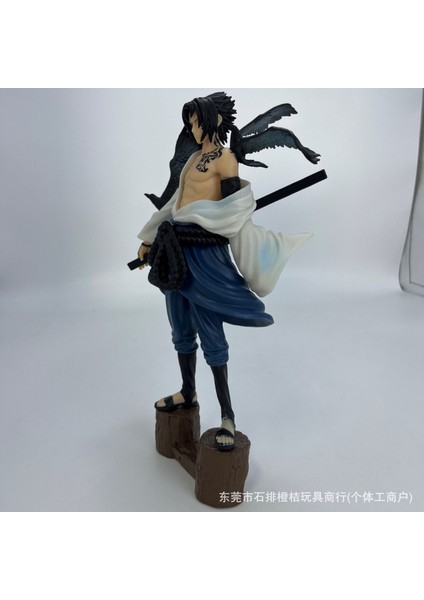 Naruto Shippuden Uchiha Sasuke Büyü Mühür Form Kuzgun Tabanlı Çift Hazırlanmış Figürler (Yurt Dışından) modelleri