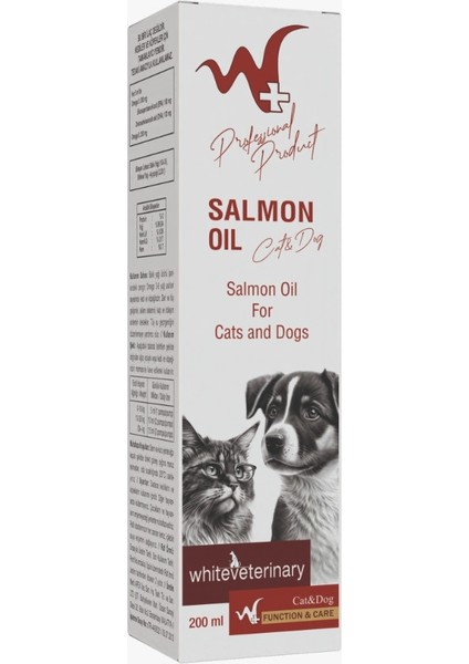 Whiteveterinay Salmon Oil Cat&dog 200 ml ( Omega 3 ve 6 Içerikli Somon Yağı )