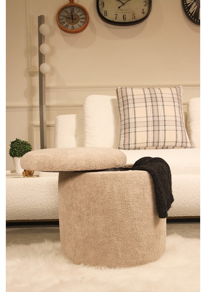 Handmade Sandıklı Silindir Puf Koltuk