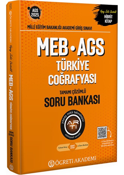 2025 Meb-Ags Türkiye Coğrafyası Tamamı Çözümlü Soru Bankası