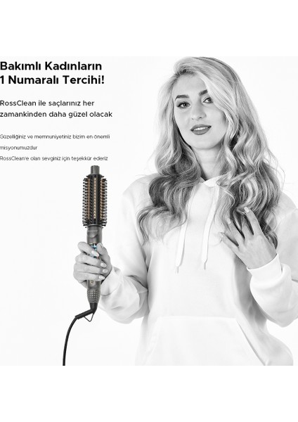 Favored Volumizer Pro 2in1 LED Ekranlı Saç Düzleştirici ve Şekillendirici Fırça