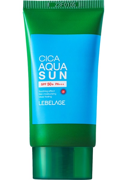 Nemlendirici, Hassas ve Hafif Yapılı Kore Güneş Kremi Lebelage Cica Aqua Sun SPF50+ Pa+++ 30ML