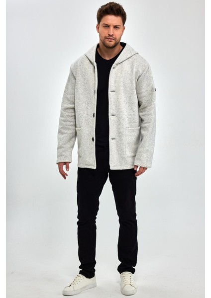 Alexandergardı Kapüşonlu Içi Şardonlu Oversize Hırka (E23-607 03)