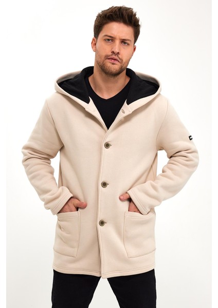 Alexandergardı Kapüşonlu Içi Şardonlu Oversize Hırka (E23-607 03)