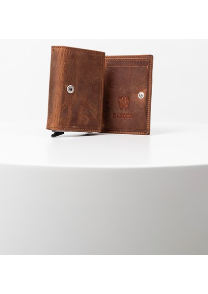 Crazy Taba Deri Mekanizmalı Cüzdan modelleri