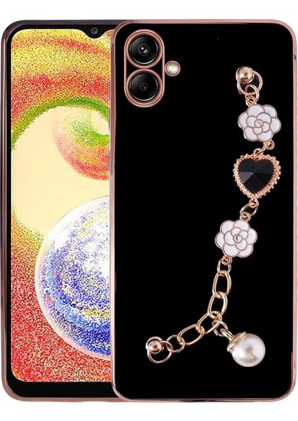 Galaxy A04 Kılıf El Tutamaçlı Kamera Korumalı Zore Taka Silikon Kapak