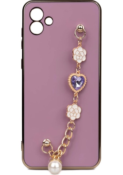 Galaxy A04 Kılıf El Tutamaçlı Kamera Korumalı Zore Taka Silikon Kapak