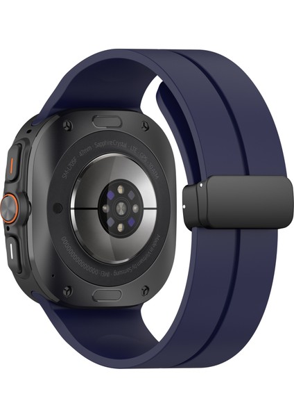 Samsung Galaxy Watch 7 Ultra 47MM Uyumlu Manyetik Mıknatıslı Band Silikon Kordon Kayış