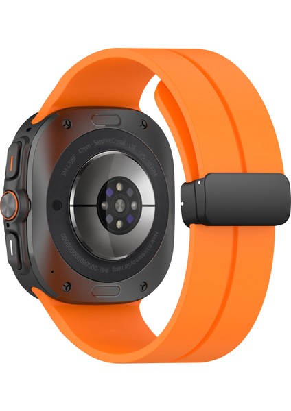 Samsung Galaxy Watch 7 Ultra 47MM Uyumlu Manyetik Mıknatıslı Band Silikon Kordon Kayış