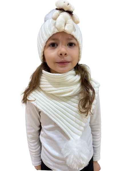Benittokids Çocuk Ayıcıklı Atkı Bere Takımı 7019 fiyatları