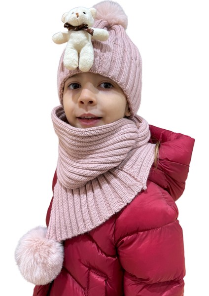 Benittokids Çocuk Ayıcıklı Atkı Bere Takımı 7019 fiyatları