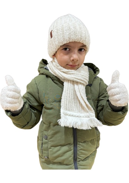 Benittokids Çocuk Şapka Eldiven Atkı Takımı 7021 modelleri