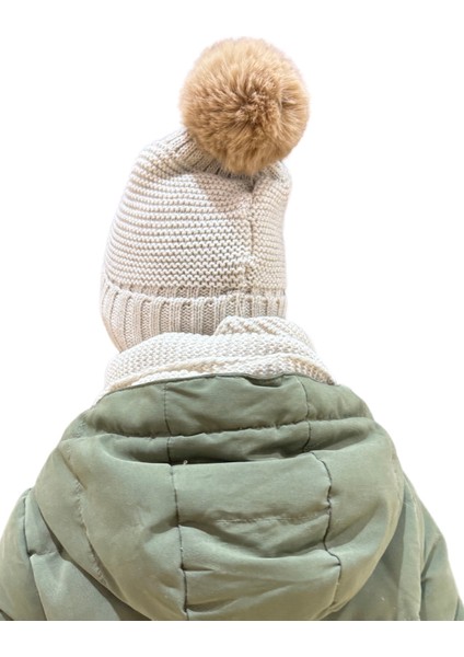 Benittokids Çocuk Gülen Yüz Detaylı Bere Atkı Takımı 7016 modelleri