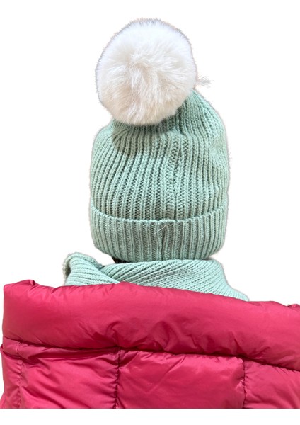 Benittokids Çocuk Yazı Detaylı Bere Atkı Takımı 7019 modelleri