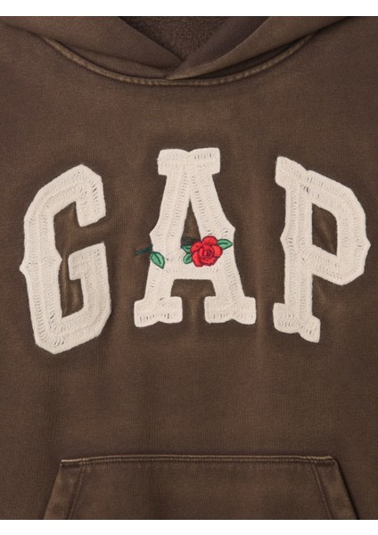 Erkek Çocuk Kahverengi Gap Logo Vintage Soft Western Sweatshirt